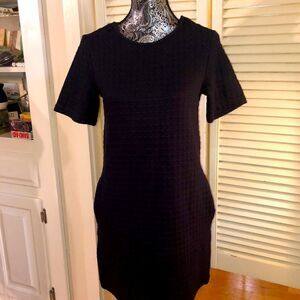 Theory 2 Pocket SOFT Dress in Midnight Blue.